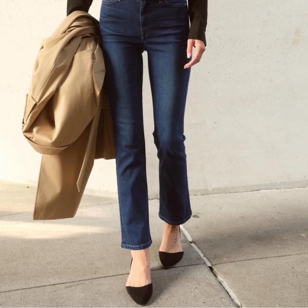 Like New AYR Dark Blue Straight Leg Premium Denim Jeans - The Bomb PoP